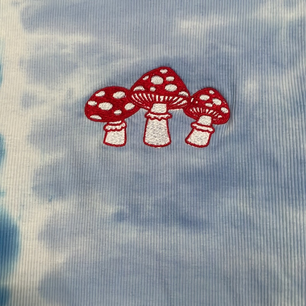 Forever 21 blue tie-dye mushroom dress - Picture 5 of 7